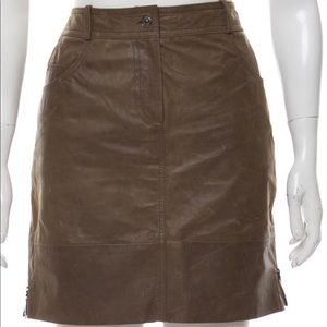 Dior leather skirt